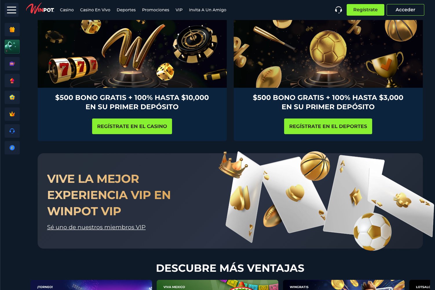 Reseña Completa de Winpot Casino