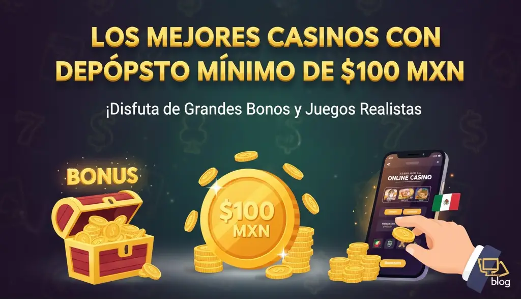 Los Mejores Casinos con Depósito Mínimo de $100 MXN